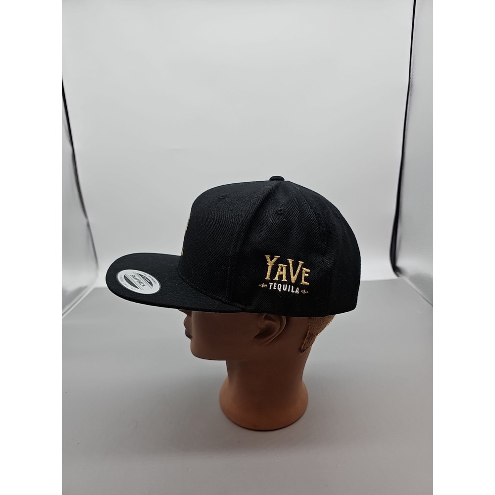 Yave Tequila‎ Cap Hat Black Adjustable Snap Back Mesh Back Trucker Wool Blend